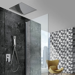 Griferia monomando empotrada serie VOLGA acabado cromo (Encastrado a techo) - Imagen 1