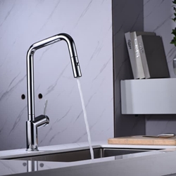 Grifería monomando para Cocina caño extraíble serie BONN acabado cromo - Imagen 1