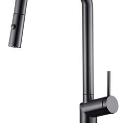 Grifería monomando para Cocina caño extraíble serie BONN acabado negro / gun metal - Imagen 2