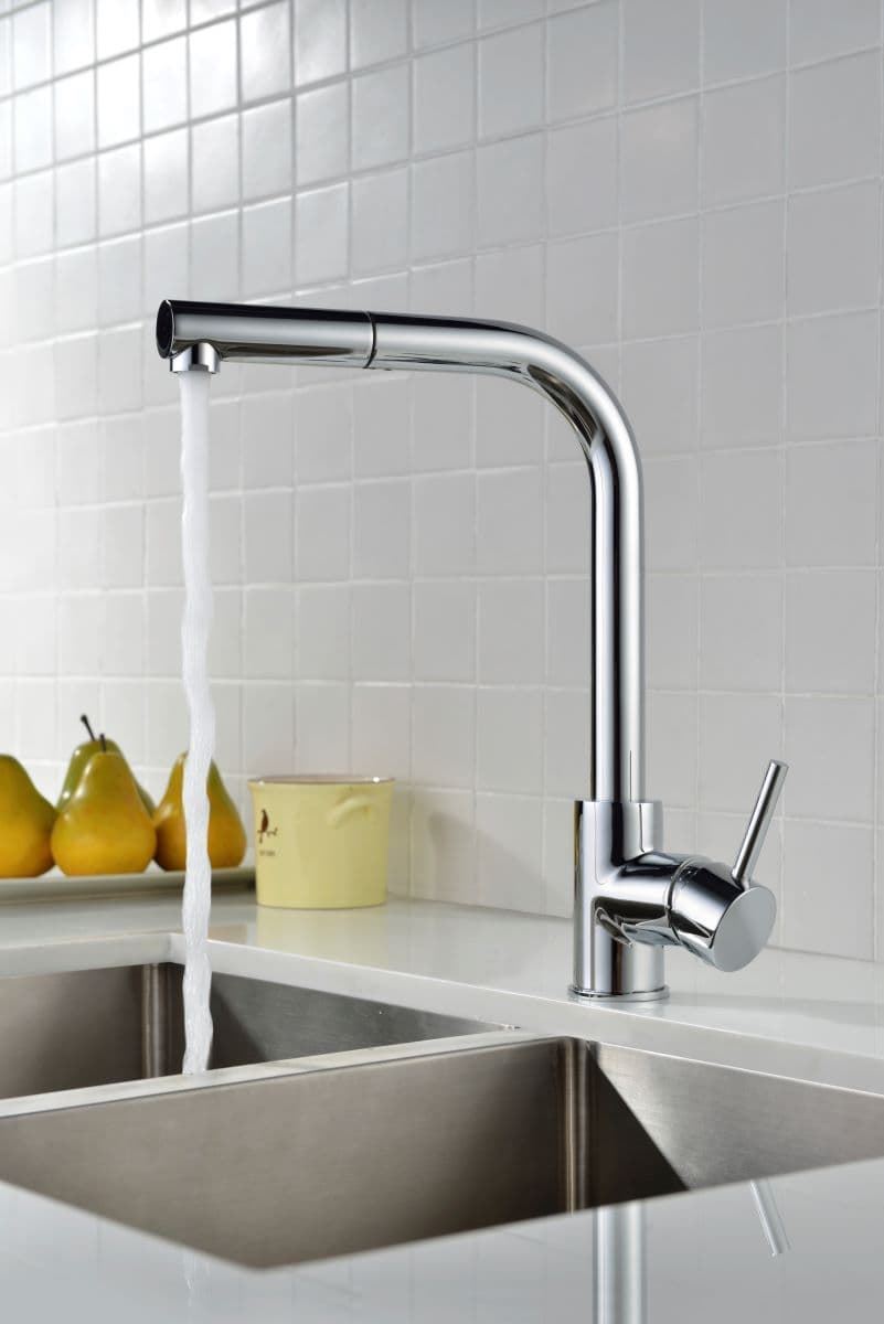 Grifería monomando para Cocina caño extraíble serie MALTA acabado cromo - Imagen 2