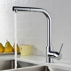 Grifería monomando para Cocina caño extraíble serie MALTA acabado cromo - Imagen 2