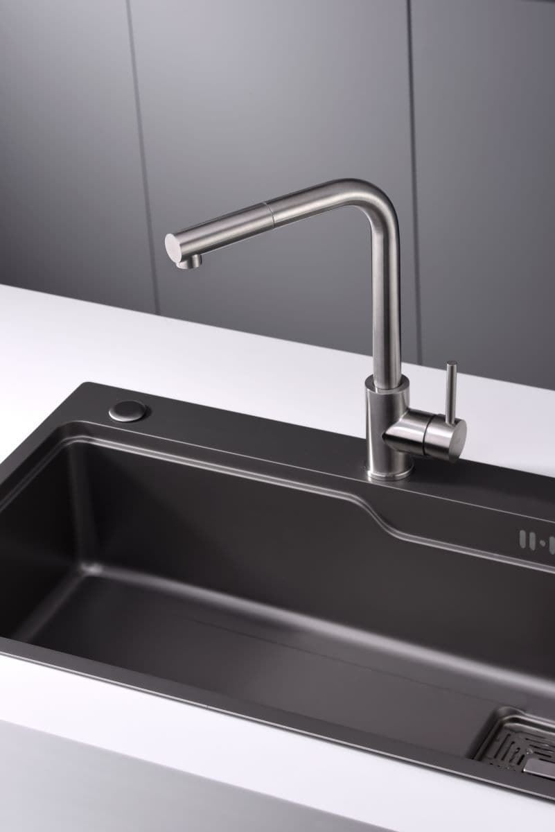 Grifería monomando para Cocina caño extraíble serie MALTA acero S316 - Imagen 2