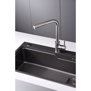 Grifería monomando para Cocina caño extraíble serie MALTA acero S316 - Imagen 2