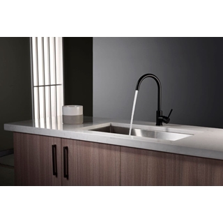 Grifería monomando para Cocina serie LYON acabado negro mate - Imagen 1