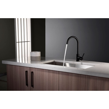 Grifería monomando para Cocina serie LYON acabado negro mate - Imagen 1