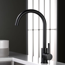 Grifería monomando para Cocina serie LYON acabado negro mate - Imagen 2