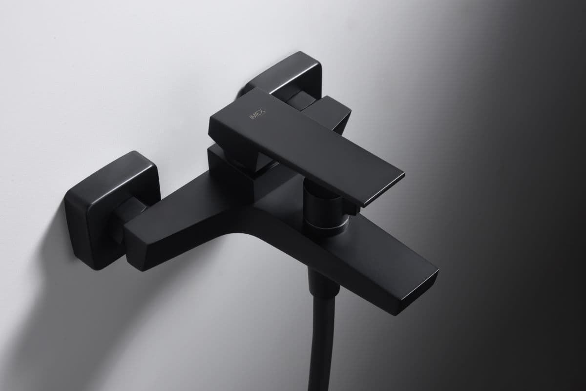 Griferia para baño / ducha monomando serie ART acabado negro mate - Imagen 2