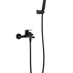 Griferia para baño/ducha monomando serie BELGICA acabado negro mate - Imagen 1