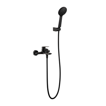 Griferia para baño/ducha monomando serie BELGICA acabado negro mate - Imagen 1