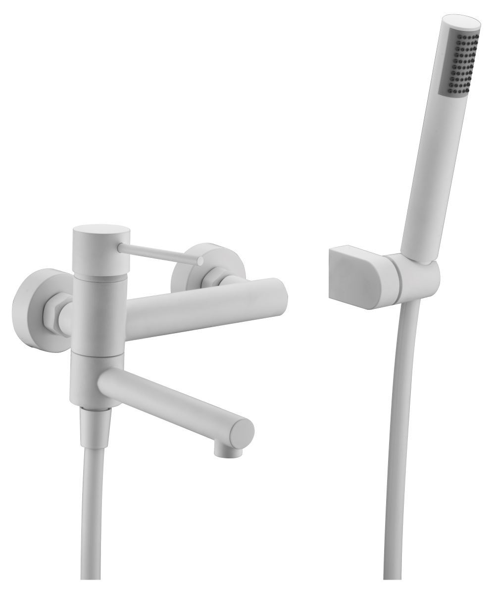 Griferia para baño / ducha monomando serie MILOS acabado blanco mate - Imagen 2