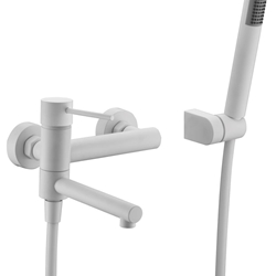 Griferia para baño / ducha monomando serie MILOS acabado blanco mate - Imagen 2