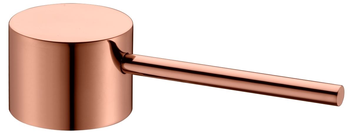 Griferia para baño / ducha monomando serie MILOS acabado oro rosa brillo / negro mate - Imagen 3