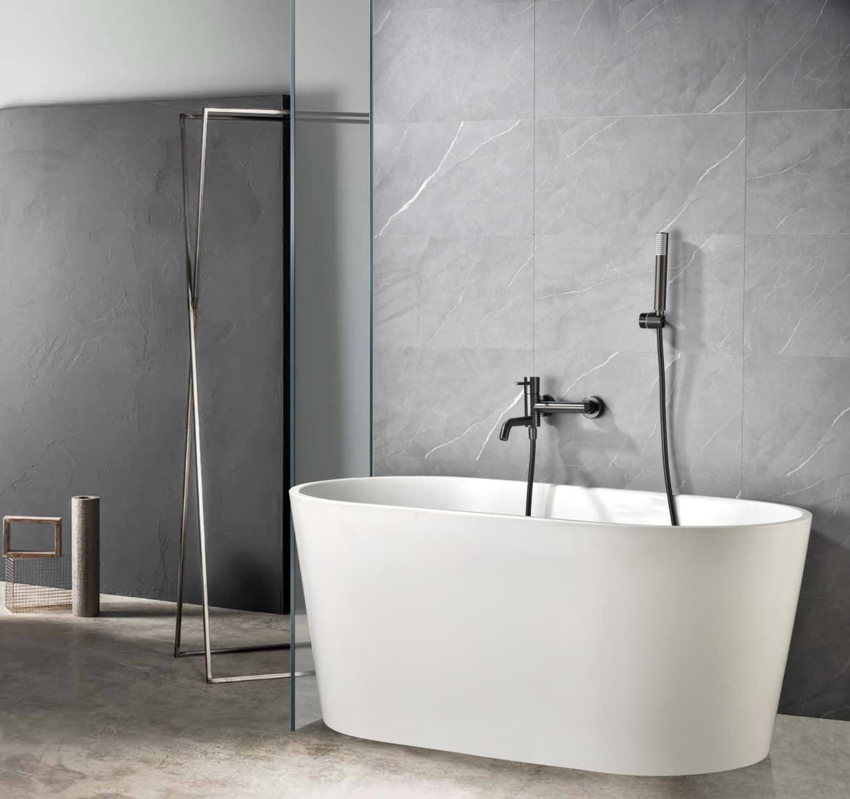 Griferia para baño / ducha monomando serie MONZA acabado cromo - Imagen 1