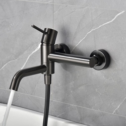 Griferia para baño / ducha monomando serie MONZA acabado negro gun metal - Imagen 2