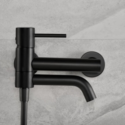 Griferia para baño / ducha monomando serie MONZA acabado negro mate - Imagen 2