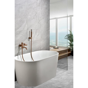 Griferia para baño / ducha monomando serie MONZA acabado oro rosa cepillado - Imagen 1