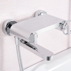 Griferia para baño / ducha monomando serie OLIMPO acabado cromo - Imagen 2