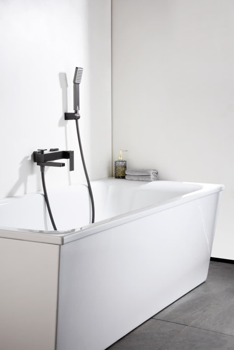 Griferia para baño / ducha monomando serie PISA acabado negro gun metal - Imagen 1