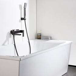 Griferia para baño / ducha monomando serie PISA acabado negro gun metal - Imagen 1