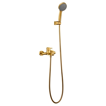 Griferia para baño / ducha monomando serie ROMA acabado oro cepillado - Imagen 2