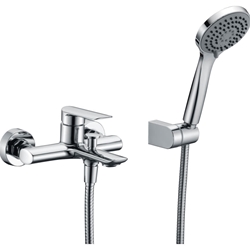 Griferia para baño / ducha monomando serie URAL acabado cromo - Imagen 2