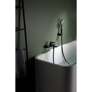 Griferia para baño / ducha monomando serie URAL acabado negro mate - Imagen 1