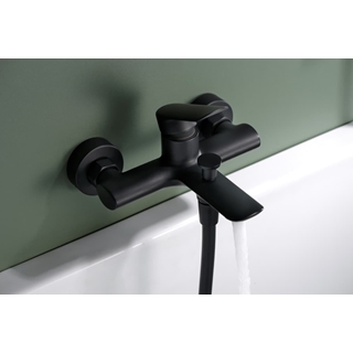 Griferia para baño / ducha monomando serie URAL acabado negro mate - Imagen 2