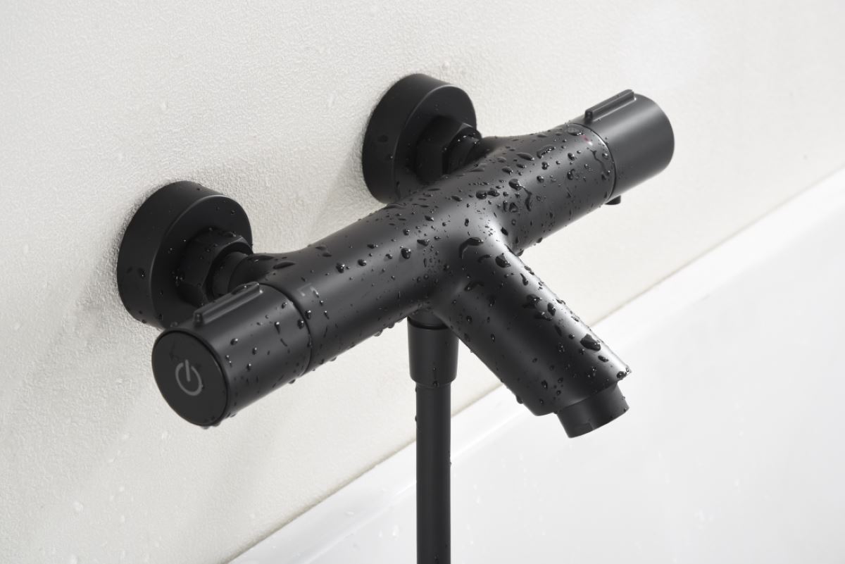 Griferia para baño / ducha Termostática serie ECO-KENT acabado negro mate - Imagen 2