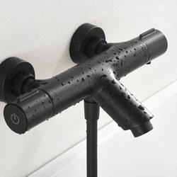 Griferia para baño / ducha Termostática serie ECO-KENT acabado negro mate - Imagen 2