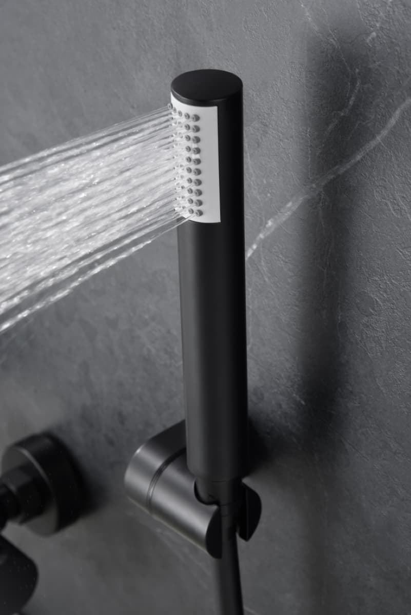 Griferia para baño / ducha Termostática serie GENOVA acabado negro mate - Imagen 3
