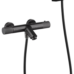 Griferia para baño / ducha Termostática serie LINE acabado negro gun metal - Imagen 2