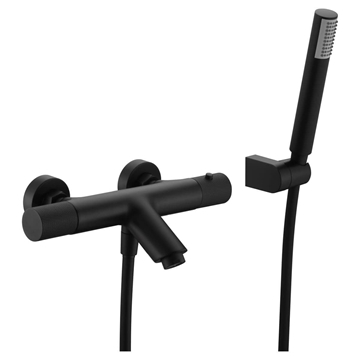 Griferia para baño / ducha Termostática serie LINE acabado negro mate - Imagen 2