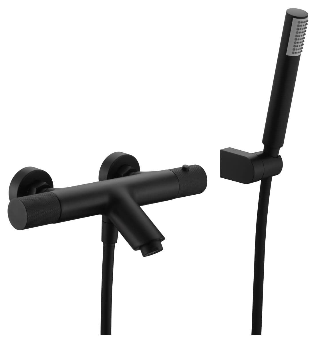 Griferia para baño / ducha Termostática serie LINE acabado negro mate - Imagen 2