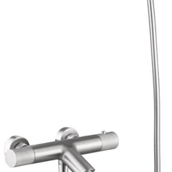Griferia para baño / ducha Termostática serie LINE acabado niquel cepillado - Imagen 2