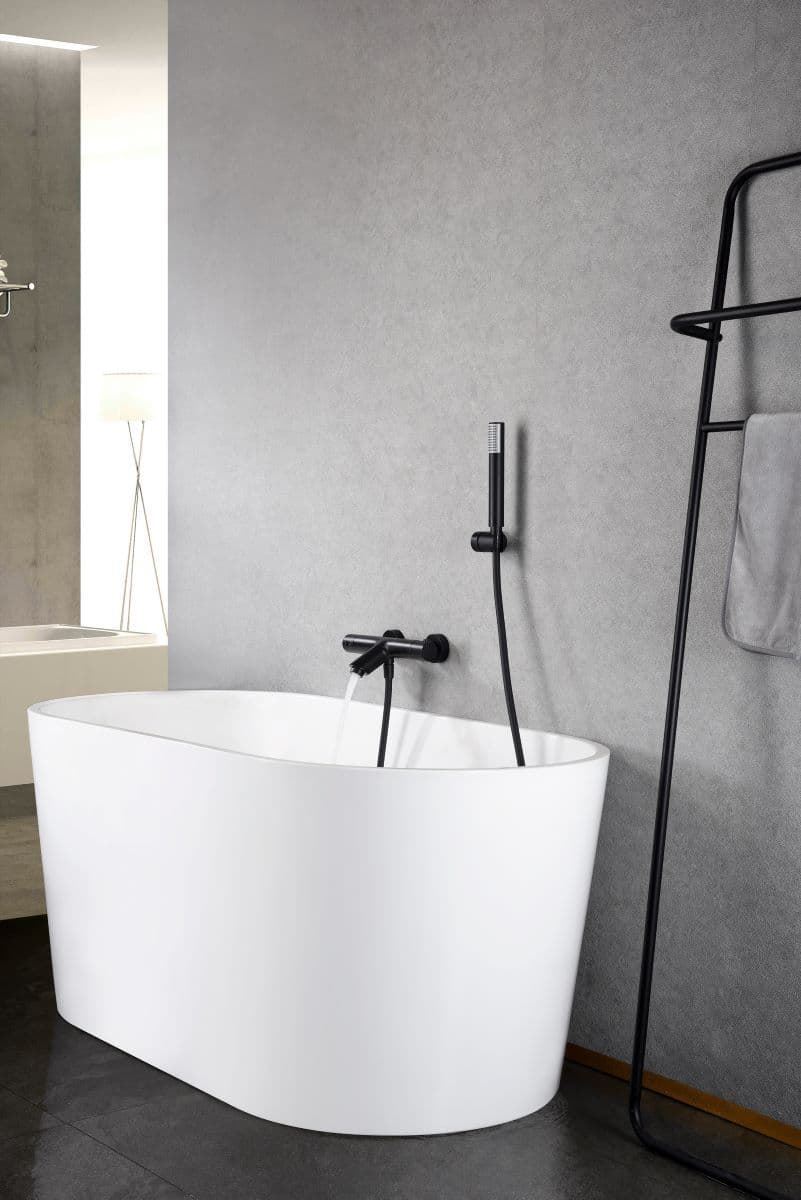 Griferia para baño / ducha Termostática serie MONZA acabado negro mate - Imagen 1