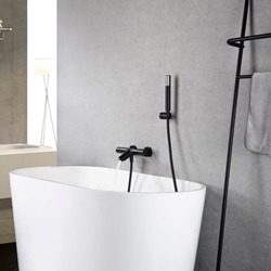 Griferia para baño / ducha termostatica serie MONZA acabado negro mate - Imagen 1