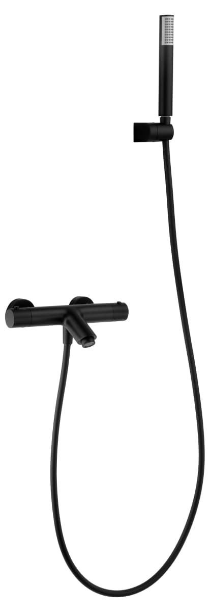 Griferia para baño / ducha termostatica serie MONZA acabado negro mate - Imagen 2