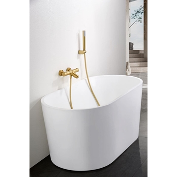 Griferia para baño / ducha Termostática serie MONZA acabado oro cepillado - Imagen 1