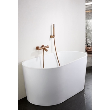 Griferia para baño / ducha Termostática serie MONZA acabado oro rosa cepillado - Imagen 1