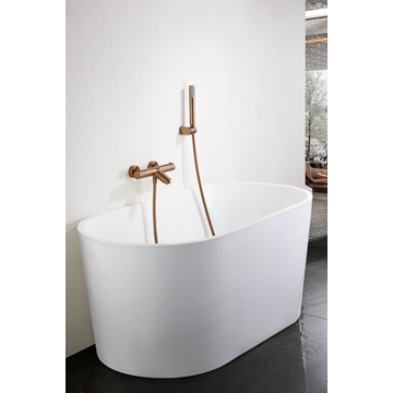 Griferia para baño / ducha termostatica serie MONZA acabado oro rosa cepillado - Imagen 1