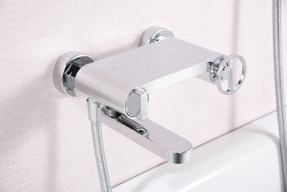 Griferia para baño monomando serie OLIMPO acabado cromado - Imagen 2