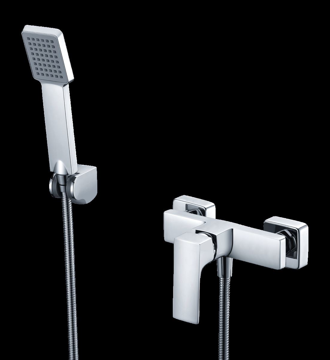Griferia para ducha monomando serie BALI acabado cromo - Imagen 1