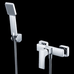 Griferia para ducha monomando serie BALI acabado cromo - Imagen 1