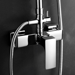 Griferia para ducha monomando serie BALI acabado cromo - Imagen 2