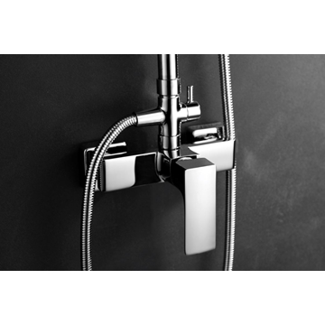 Griferia para ducha monomando serie BALI acabado cromo - Imagen 2