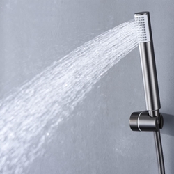 Griferia para ducha monomando serie MONZA acabado negro gun metal - Imagen 2