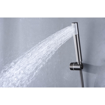 Griferia para ducha monomando serie MONZA acabado negro gun metal - Imagen 2