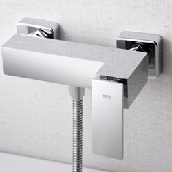 Griferia para ducha monomando serie PISA acabado cromo - Imagen 2