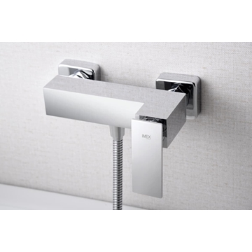 Griferia para ducha monomando serie PISA acabado cromo - Imagen 2