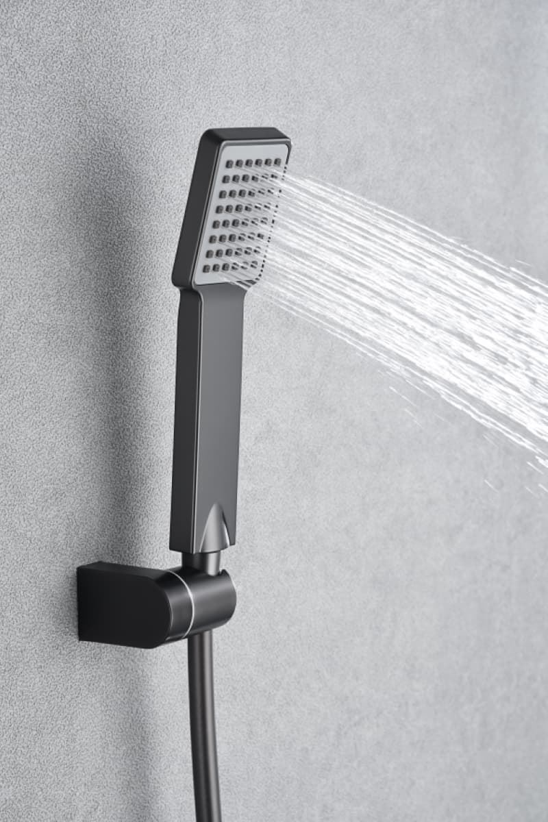 Griferia para ducha monomando serie PISA acabado negro gun metal - Imagen 3